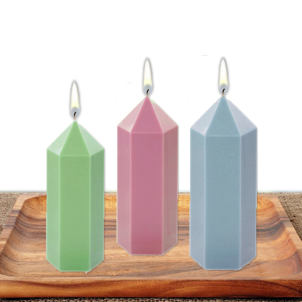 3D Hexagonal Column Candle Mol - đánh giá và giá Soap Making Unit
