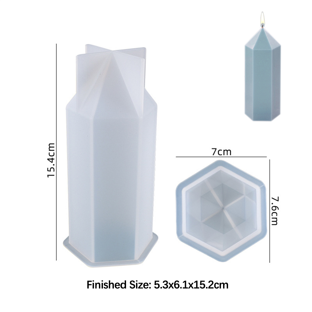 3D Hexagonal Column Candle Mol - đánh giá và giá Soap Making Unit