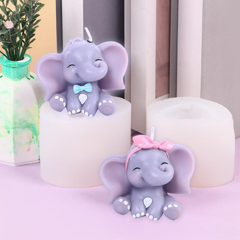 Cute 3D Elephant Silicone Cand - đánh giá và giá Soap Making Bar
