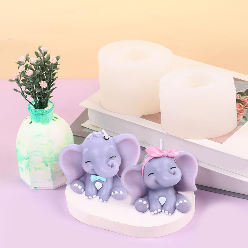 Cute 3D Elephant Silicone Cand - đánh giá và giá Soap Making Bar