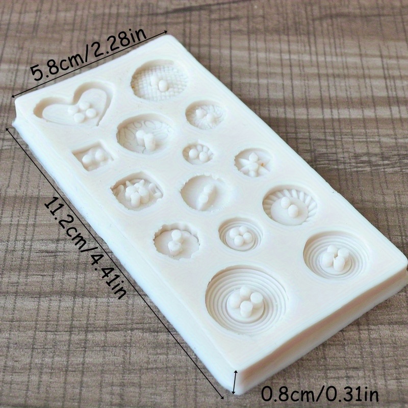 Buttons Shape Silicone Mold Si - đánh giá và giá Soap Making Bar