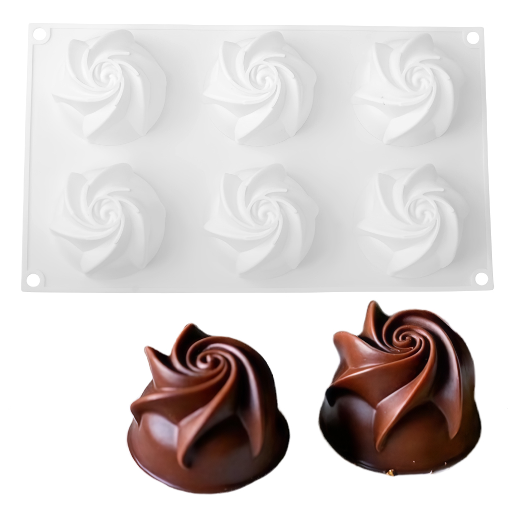 6-Cell Base Carved Rose Design - đánh giá và giá Soap Making Base