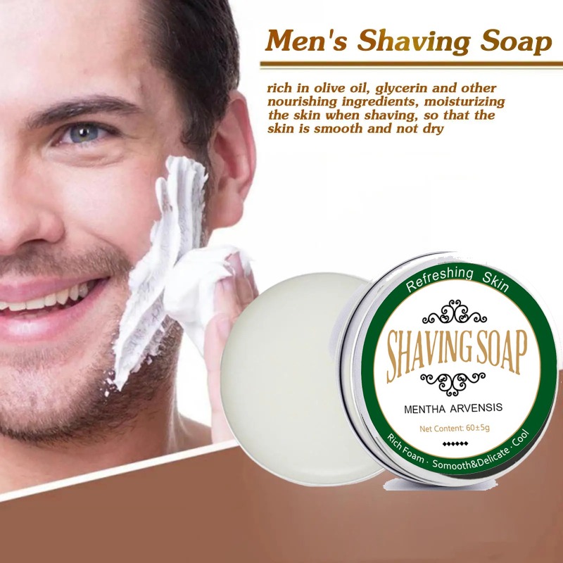 Man Beard Shaving Soap Gentle  - đánh giá và giá Soap Making Unit
