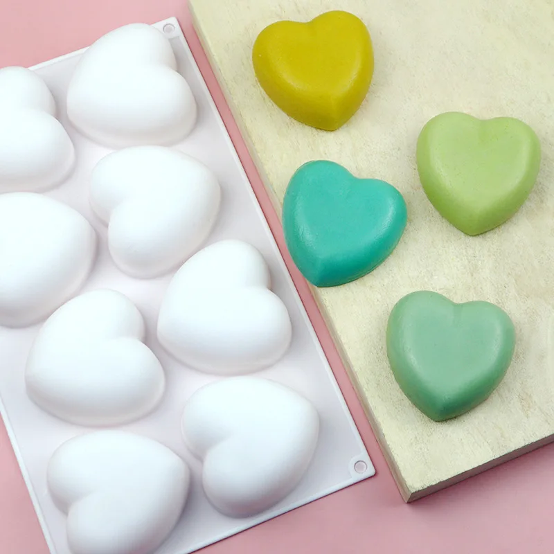 Love Heart Silicone Soap Mold  - đánh giá và giá Soap Making Bar