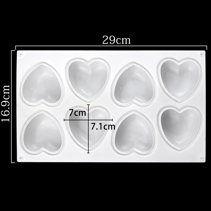 Love Heart Silicone Soap Mold  - đánh giá và giá Soap Making Bar