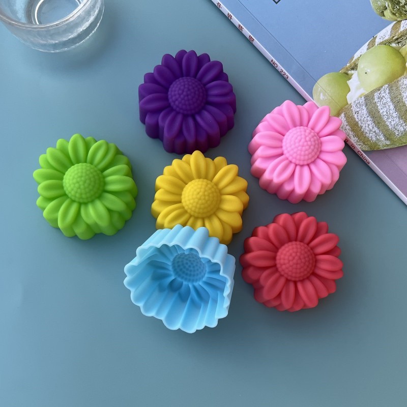 6 Pcs Set Non-Stick Flower Des - đánh giá và giá Soap Making Bar